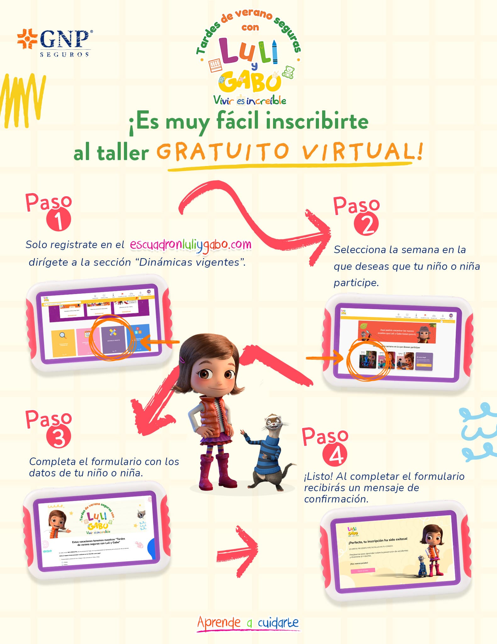 Proceso de registro al taller de verano
